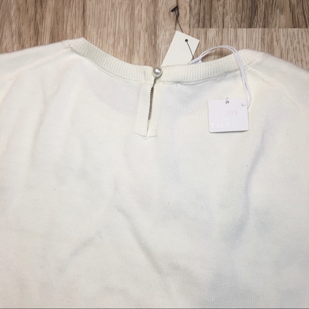Talbots RSVP HAND-SEWN EMBELLISHED SWEATER; NWT - Picture 5 of 5
